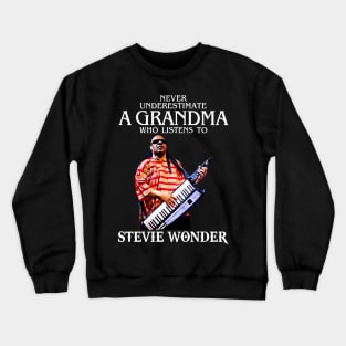 Stevie Wonder Bringing Joy Through Music Crewneck Sweatshirt